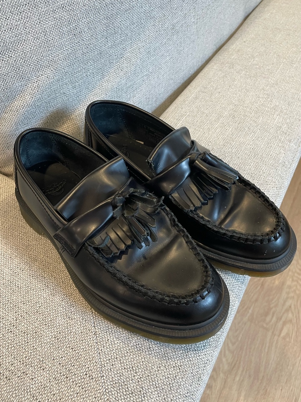 Dr. Martens Black Leather Adrian Loafers